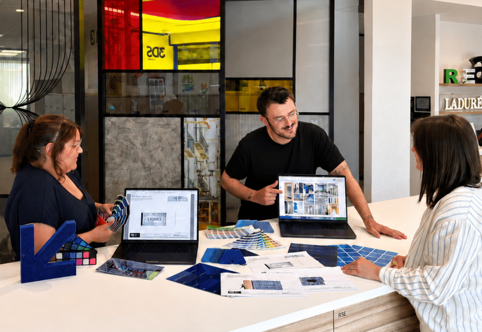 3DS Groupe Studio graphique XP Room Showroom Matériauthèque
