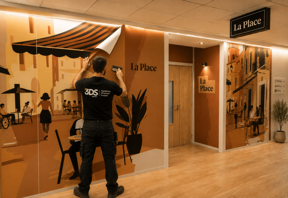 3DS Groupe installation decoration mural