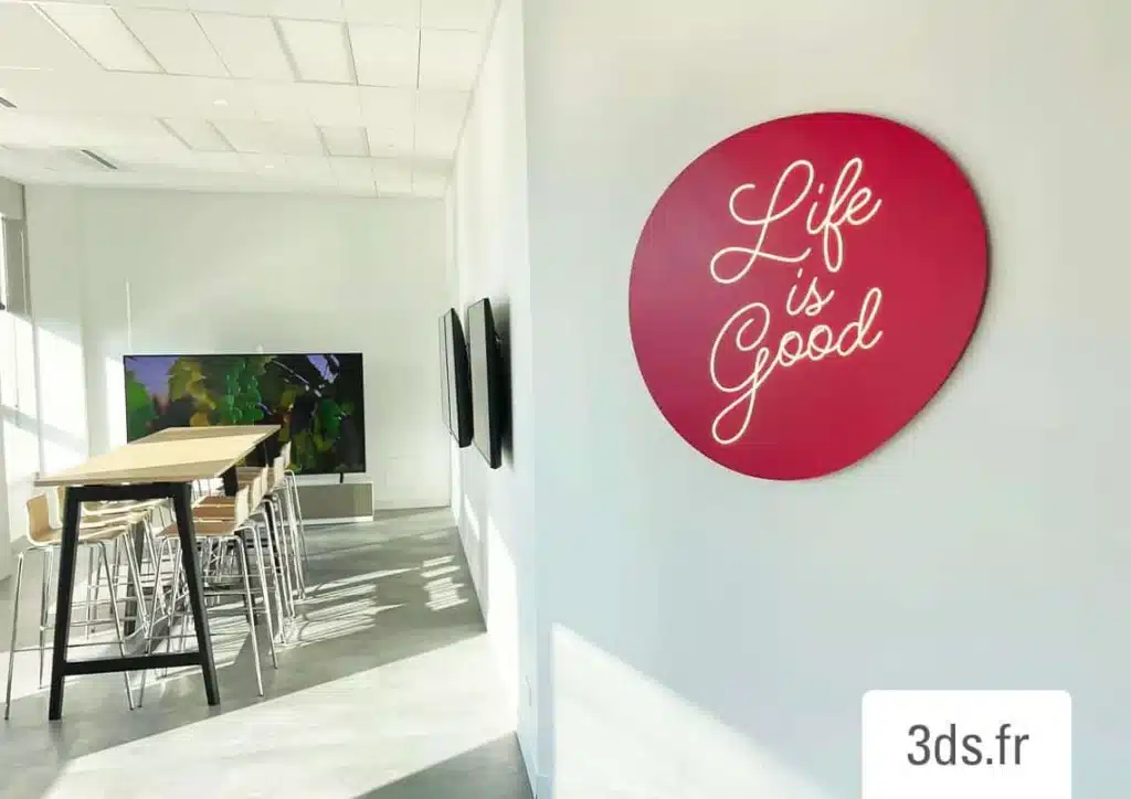 Enseigne led interieur LG 3DS Groupe