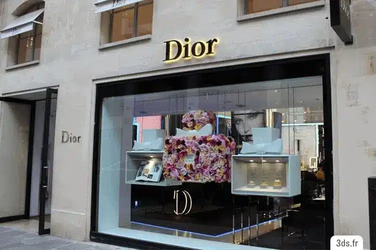 dior enseigne lettres a lettres 3ds groupe