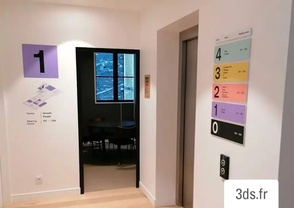 signaletique numero etage qonto 3ds groupe