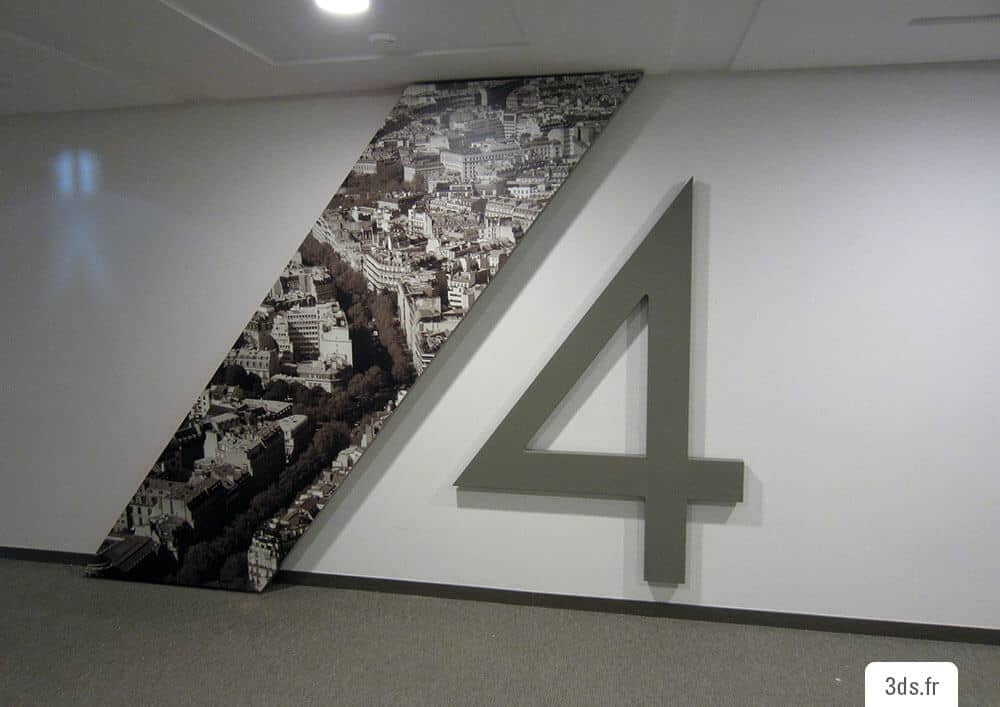 signalétique relief et impression numérique
