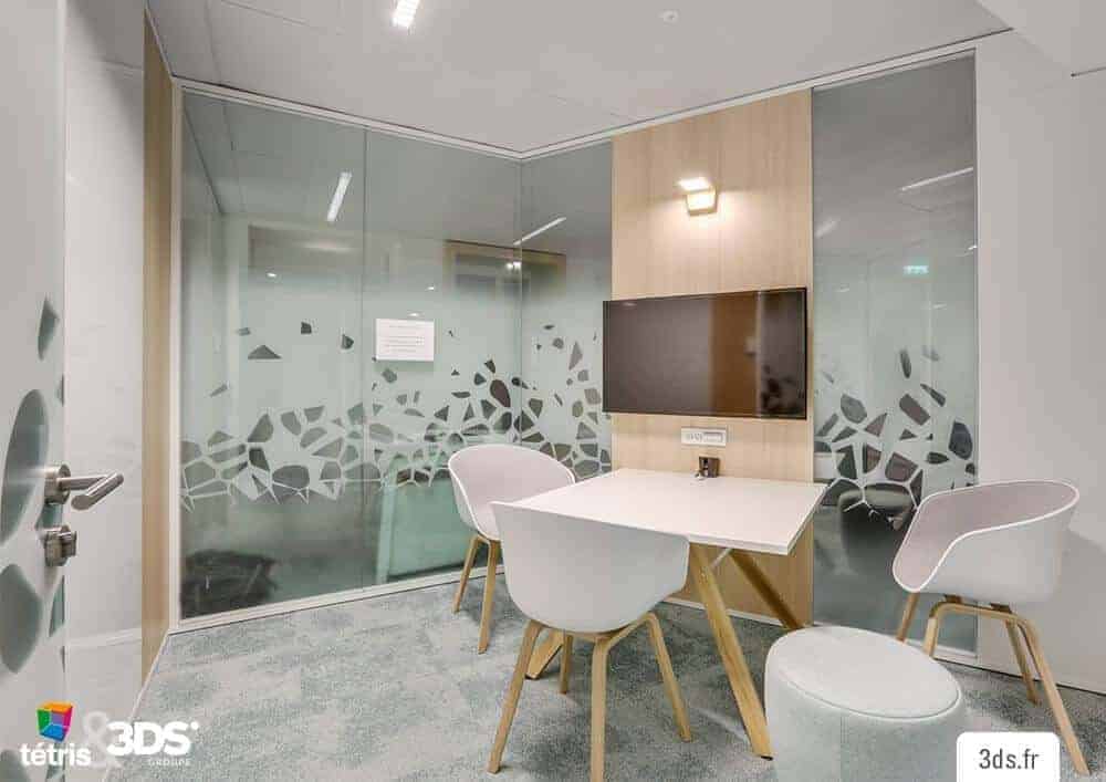 Vitrophanie Intimiste Motifs Sur Mesure Décoration Bureau