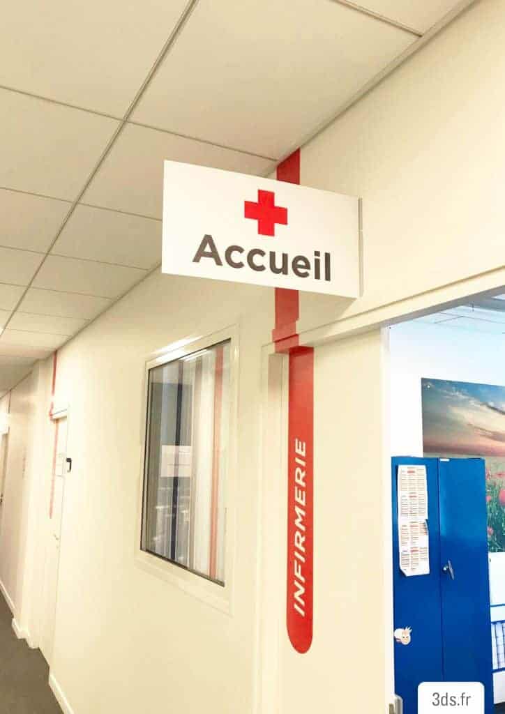 signalétique infirmerie bureau sur mesure