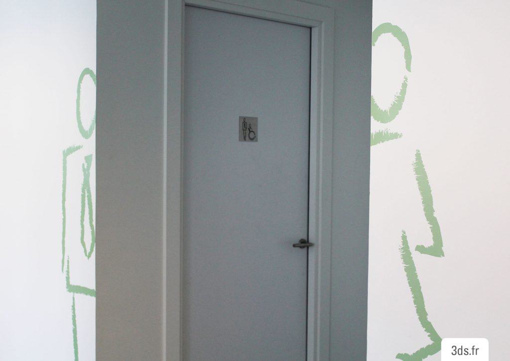signalétique toilette adhésif découpé homme femme design