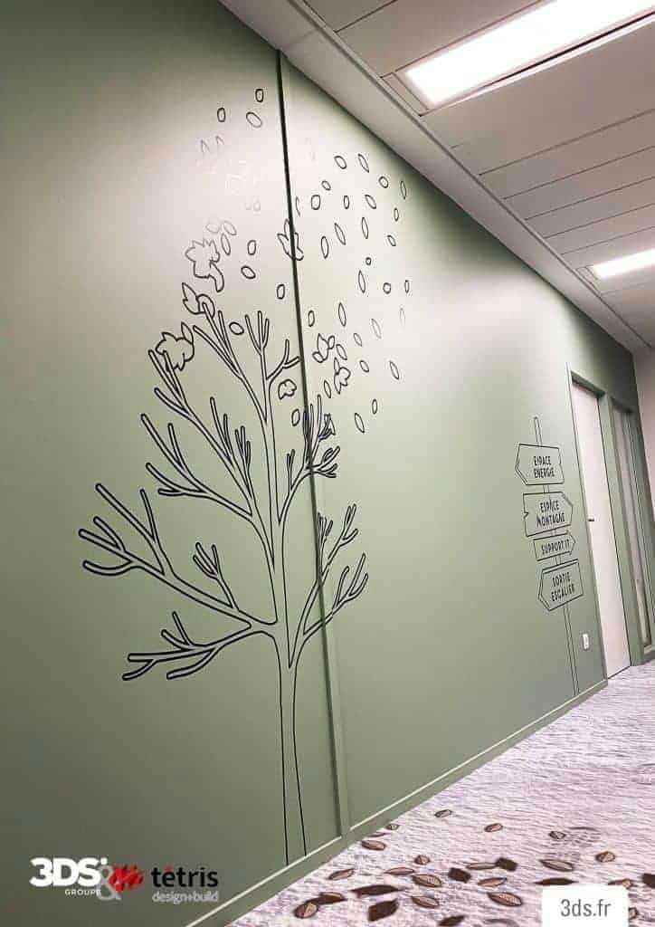 Décor mural sur mesure entreprise