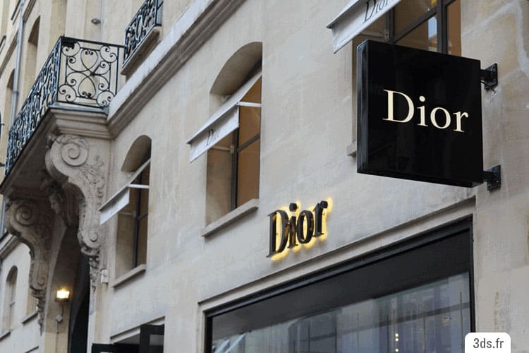Dior - Enseigne Drapeau