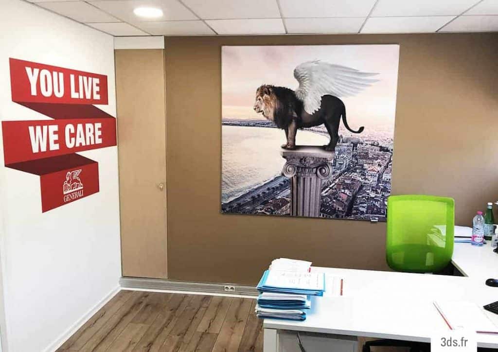 Toile Tendue Sur Mesure Corporate Décoration Murale