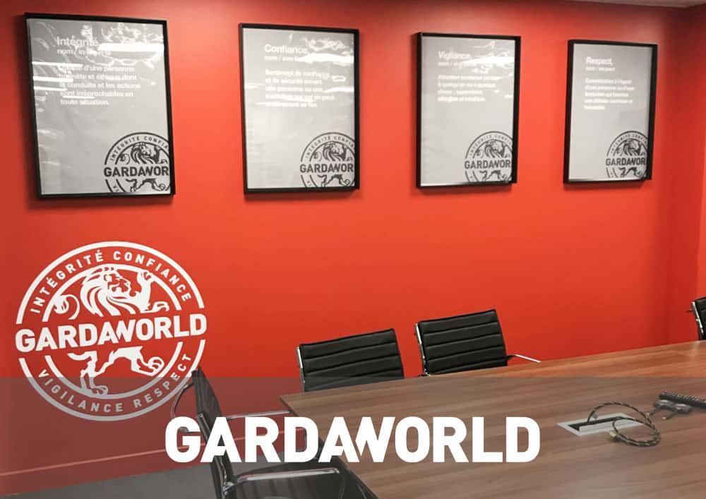 Aménagement bureau GARDAWORLD - Référence