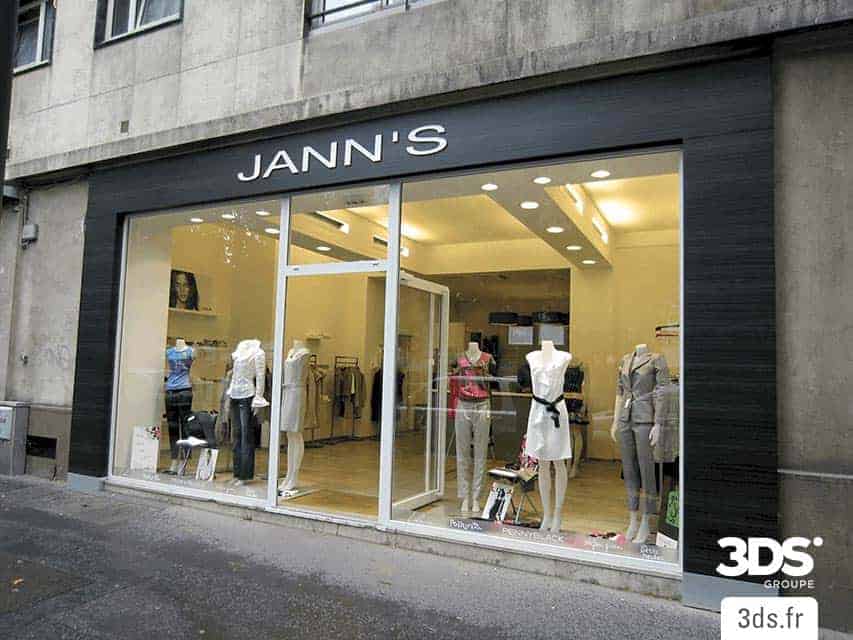 Habillage facade magasin film DINOC 3M adhésif