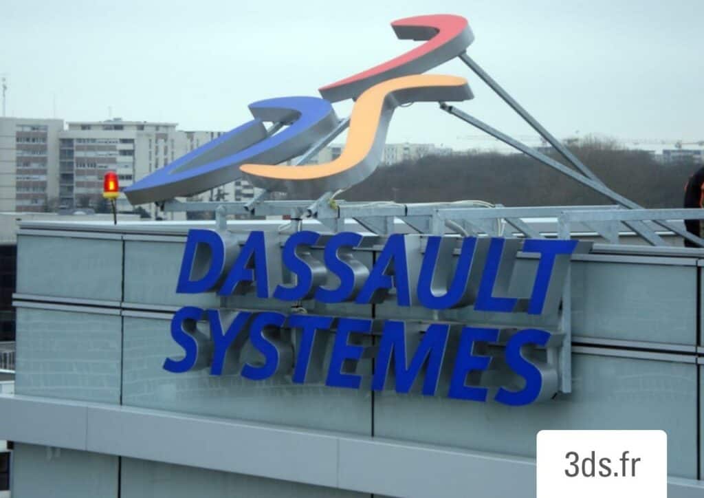 Enseigne logo relief volume bâtiment bureau