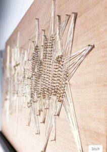 Solution RSE entreprise string art avec bois et ficelle