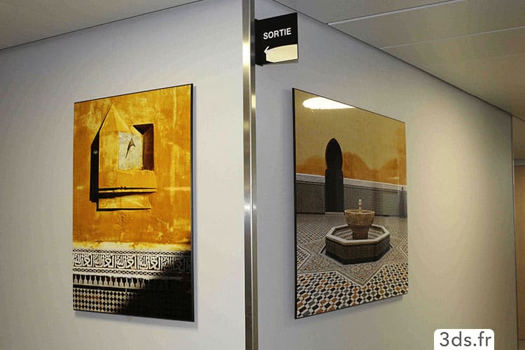 Cadre imprimé sur mesure décoration bureau