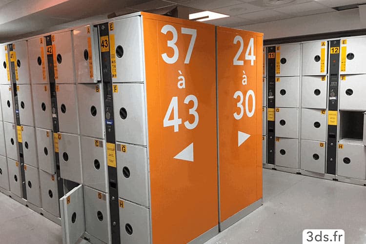 Signalétique intérieur casier entreprise