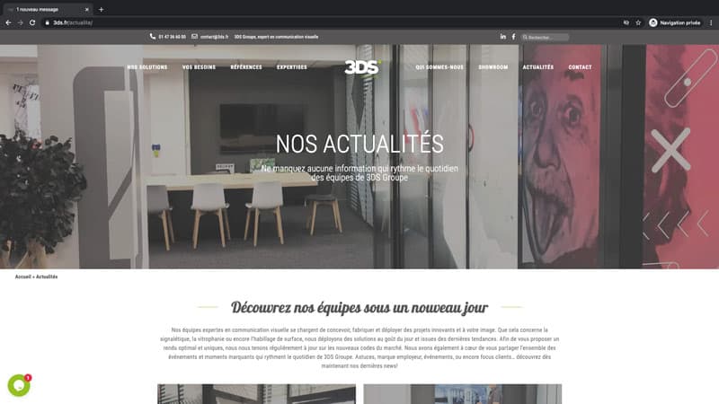 site expert communication visuelle 3DS GROUPE