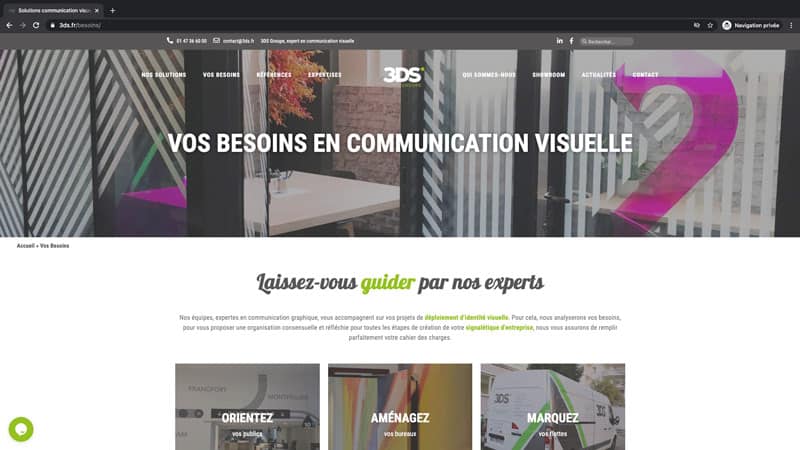 besoins communication visuelle 3DS GROUPE