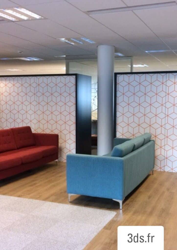 Visuel Géométrique Décoration Murale Sur Mesure