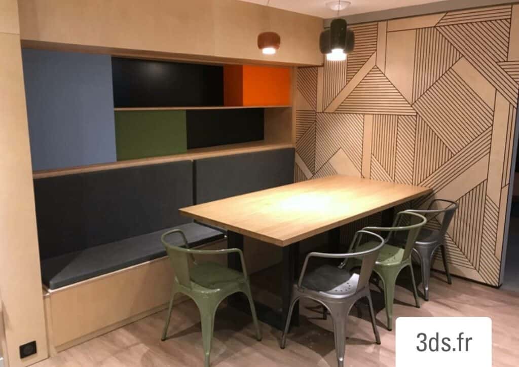 Visuel adhésif sur mesure mur bureau