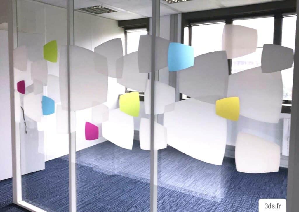 Vitrophanie décorative sur mesure perspective