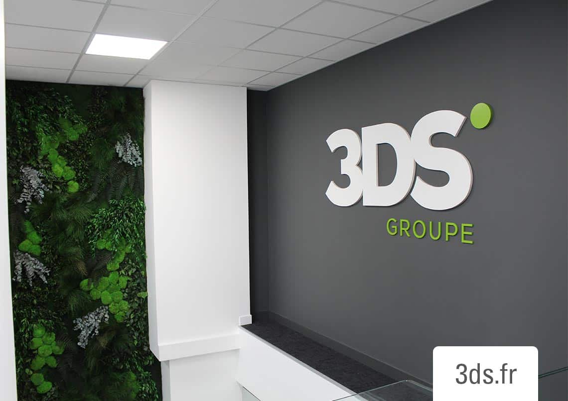 Enseigne entreprise 3ds groupe locaux professionnels