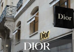 Enseigne lumineuse extérieure client DIOR