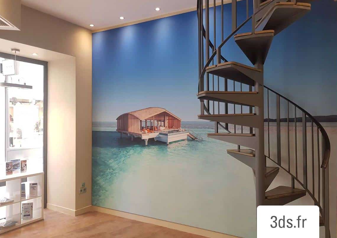 Toile personnalisée murale ou plafond, toile tendue avec photo  personnalisable