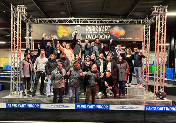 Podium karting 3DS Groupe teambuilding 2021