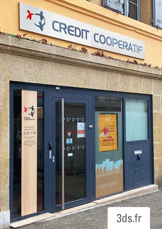 crédit coopératif enseigne bandeau