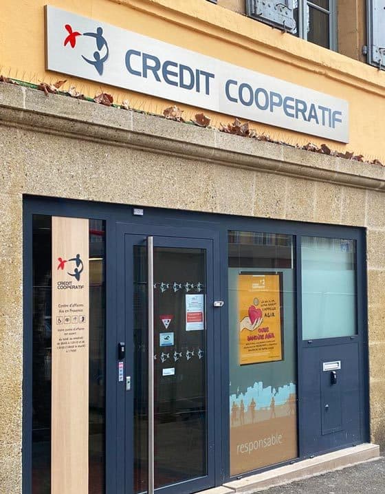 Credit coopératif enseigne bandeau