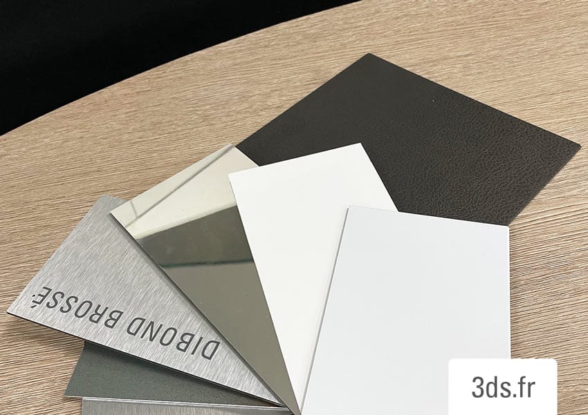 Panneau aluminium brossé 2 mm. Alupanel alu brossé. Plaque en alu