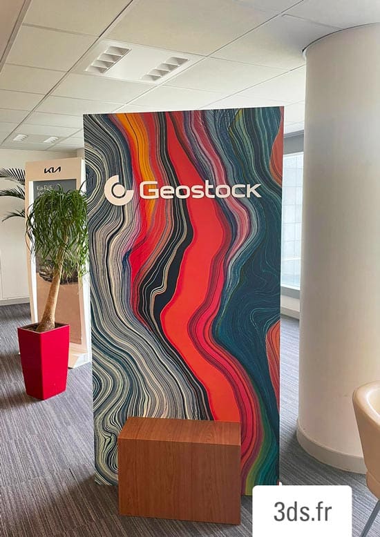 Geostock decoration support