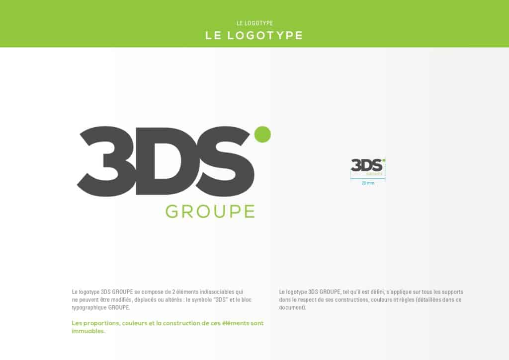 charte graphique logotype 3DS GROUPE