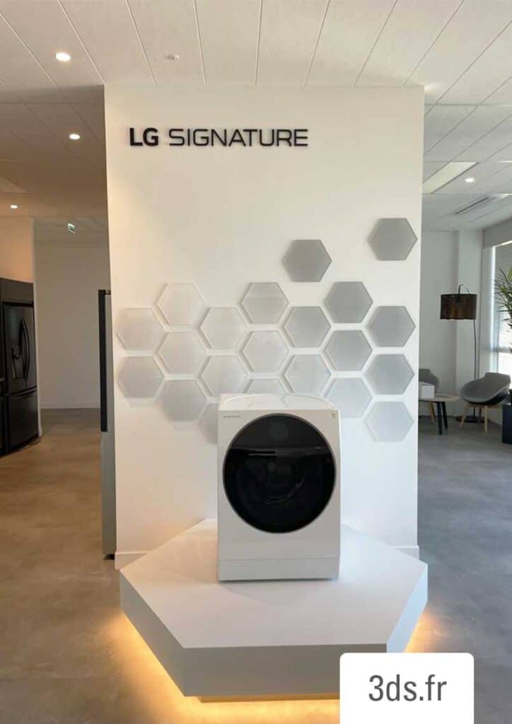 lg visuel adhesif hexagone hexagonal