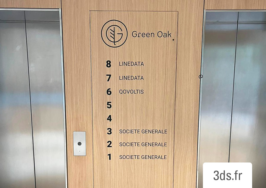 Signaletique Etage Greenoak 3ds Groupe