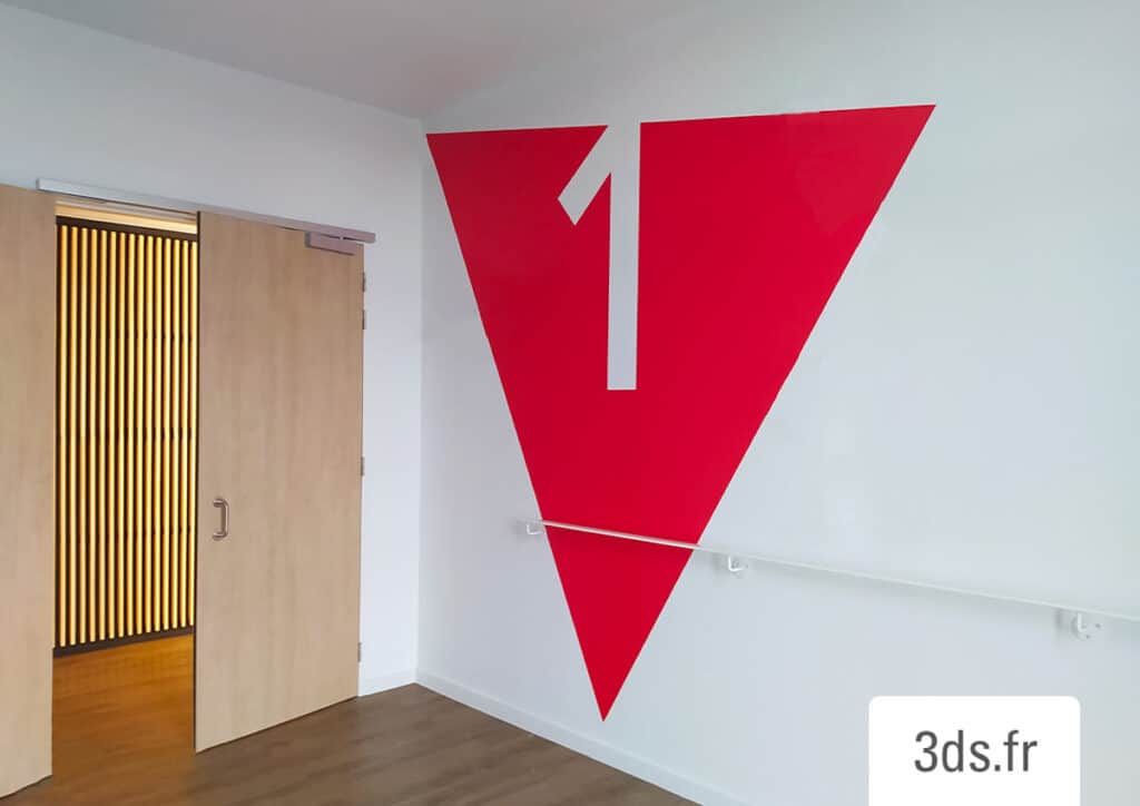 Signaletique Etage Visuel Rouge Alten 3ds Groupe