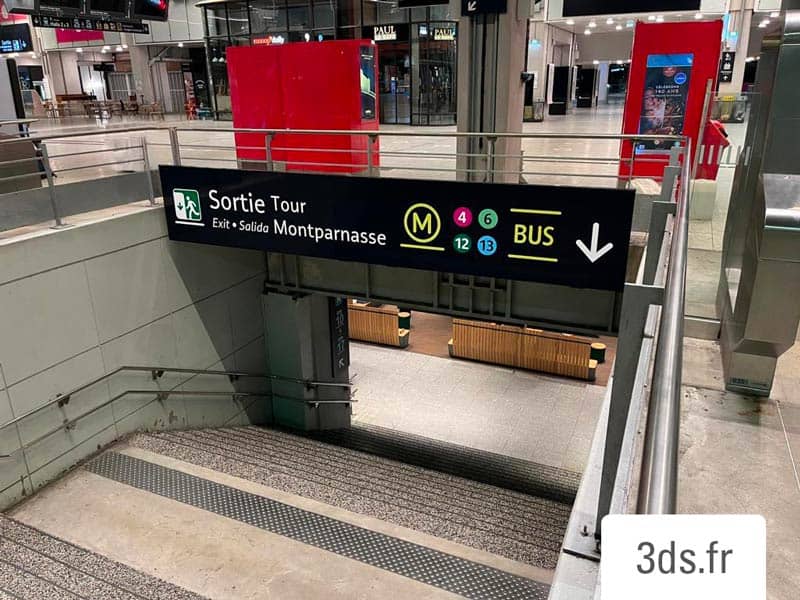 Signaletique Panneau Gare Metro Ratp 3ds Groupe