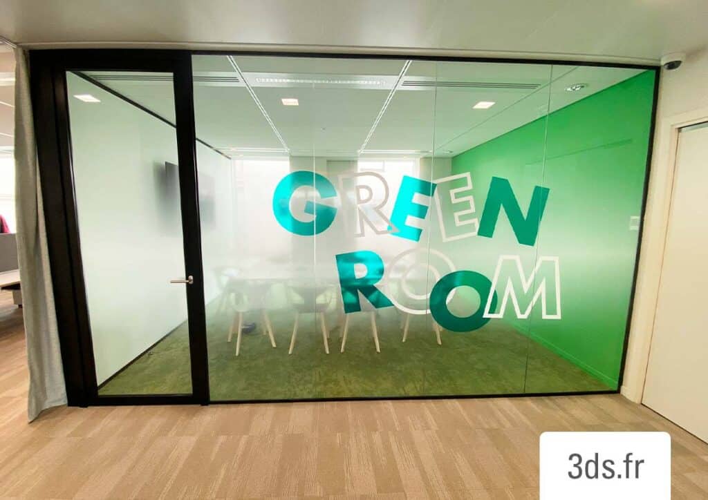 Vitrophanie Decorative Green Room