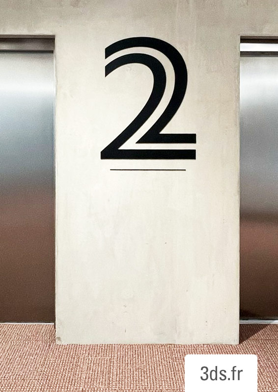 Numero Etage Pallier Ascenseur Signaletique Directionnelle 3ds Groupe