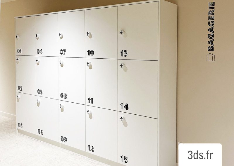 Numeros Numerotation Casiers Flex Office Bagagerie Conciergerie 3ds Groupe