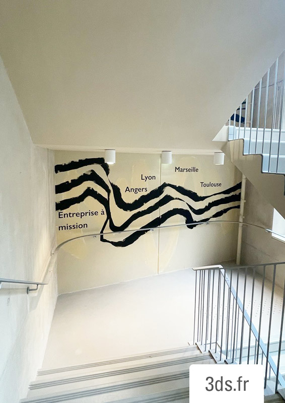 Visuel Mural Decoupe Design Escalier 3ds Groupe