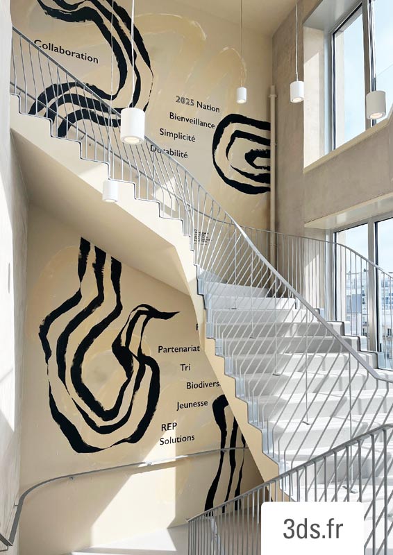 Visuel Mural Escalier Forme 3ds Groupe