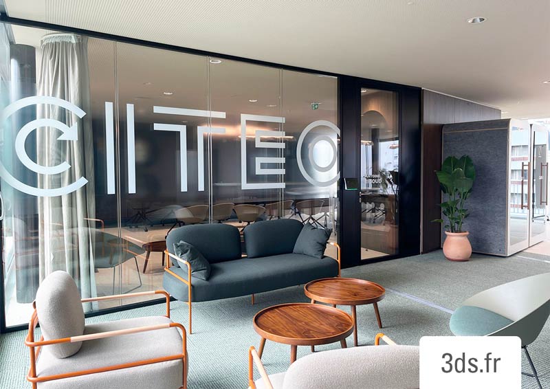 Vitrophanie Signaletique Branding Logo 3ds Groupe
