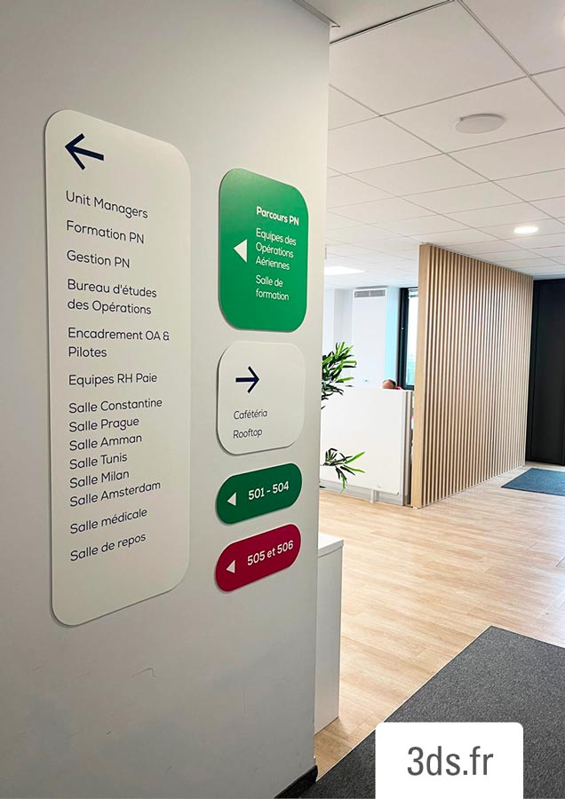 Signaletique Directionnelle Transavia 3ds Groupe