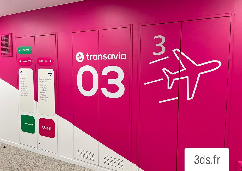 Signaletique Etage Transavia 3ds Groupe