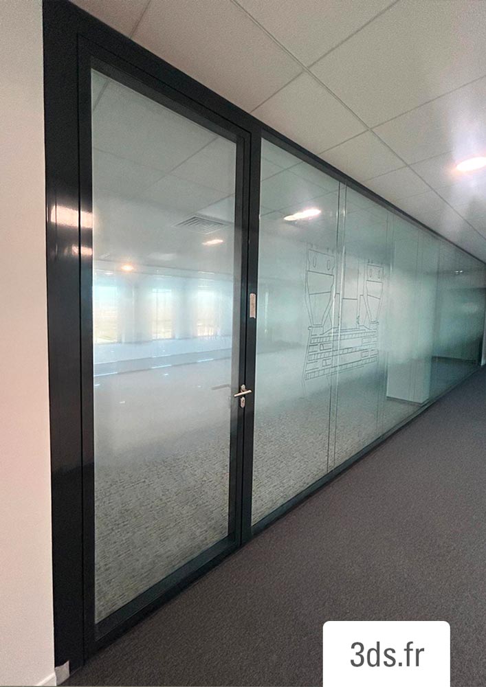 Vitrophanie Degrade Blanc Transavia 3ds Groupe