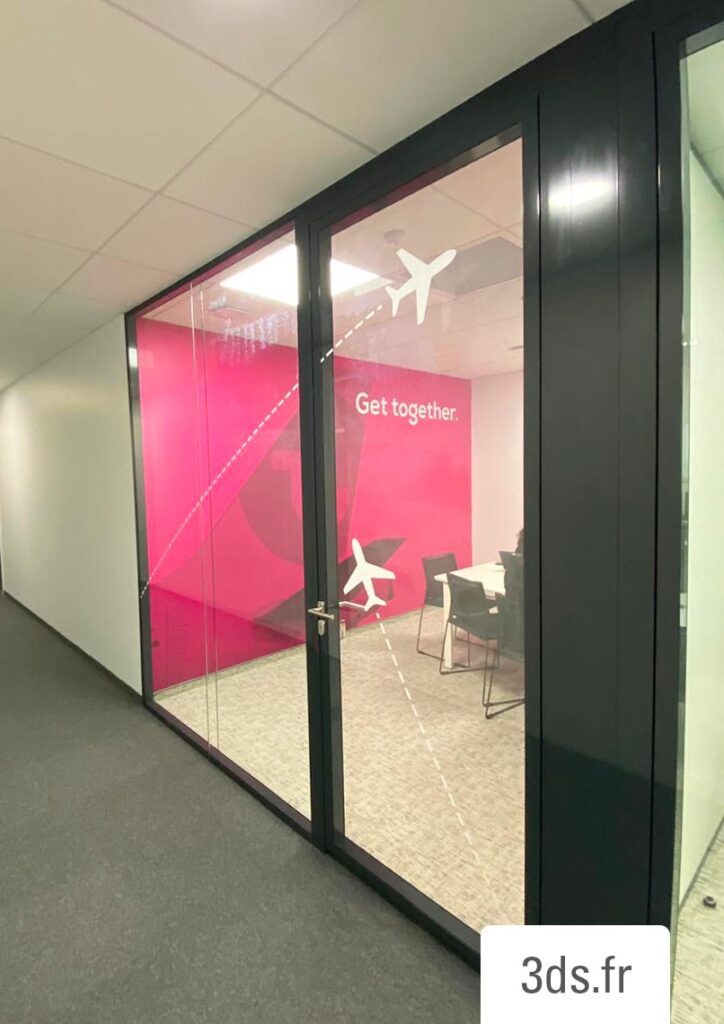 Vitrophanie Sur Mesure Transavia 3ds Groupe