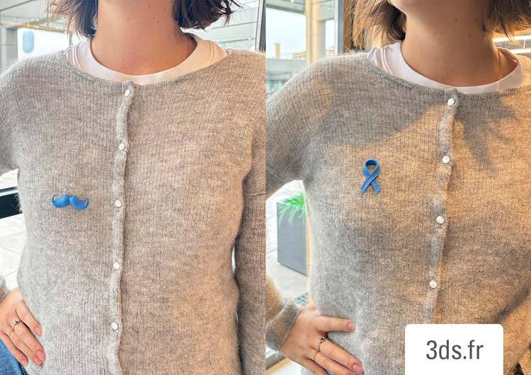 Oustache Ruban Movember 3ds Groupe